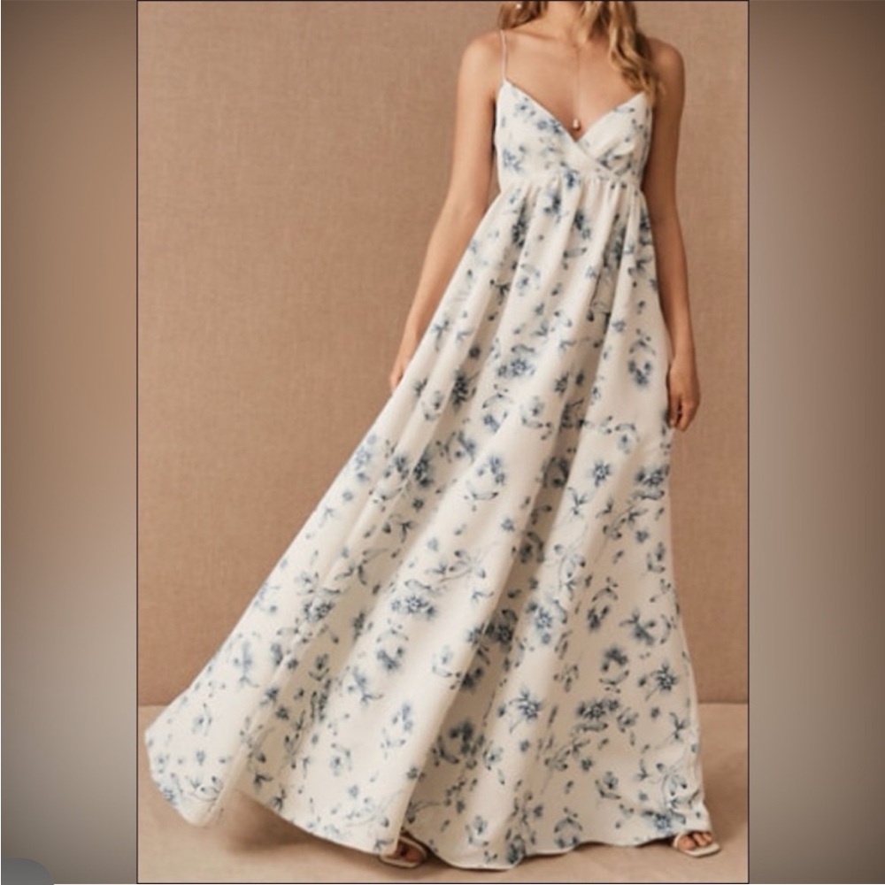 Sachin + Babi Blue Floral Maxi Dress